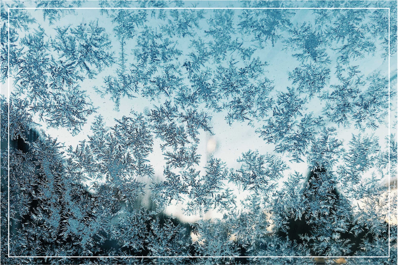 Set de table design bois motif glace givrée - TenStickers