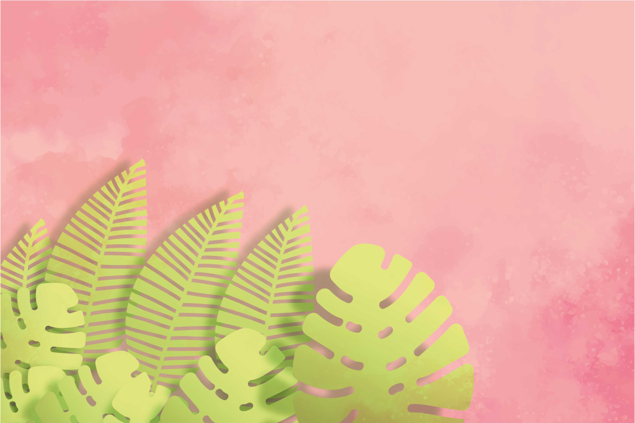 Set de table original arrangement de feuilles botaniques - TenStickers