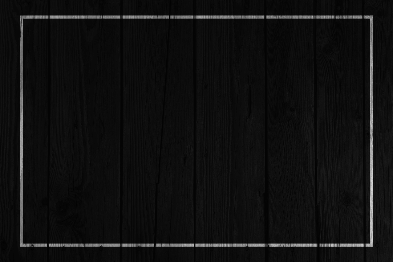 Set de table design bois surface noire élégante - TenStickers