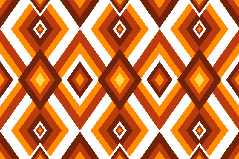 Set de table original motif diamant géométrique - TenStickers