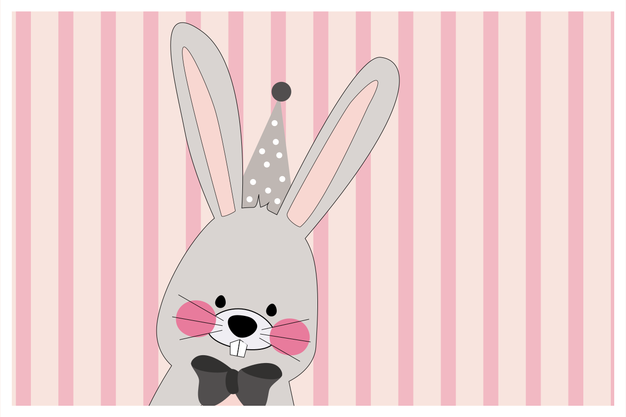 Set de table design enfant personnage lapin adorable - TenStickers