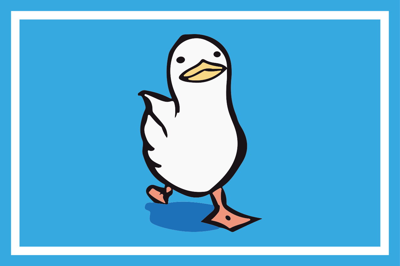 Set de table design enfant canard en cartoon - TenStickers