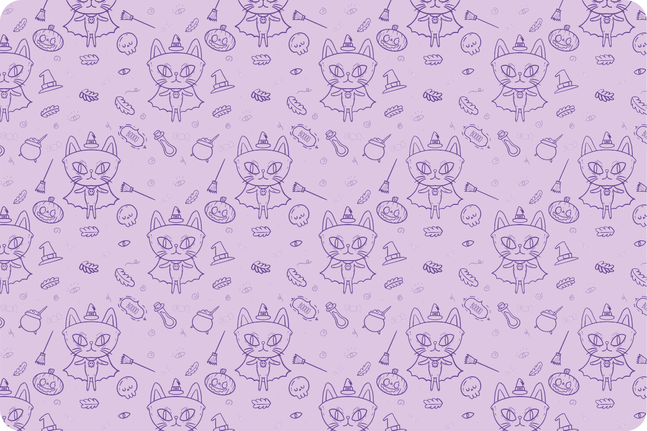 Set de table design enfant motif chat fantaisie - TenStickers