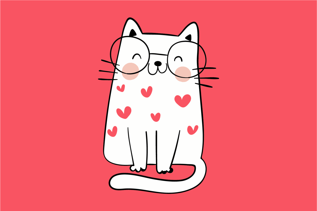 Set de table design enfant personnage chat adorable - TenStickers