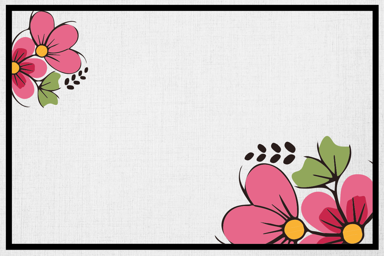 Set de table original design floral - TenStickers