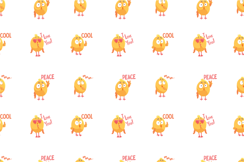 Set de table design enfant motifs de poussins mignons - TenStickers