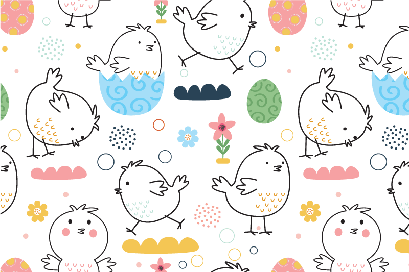 Set de table design enfant motifs d'oiseaux mignons - TenStickers