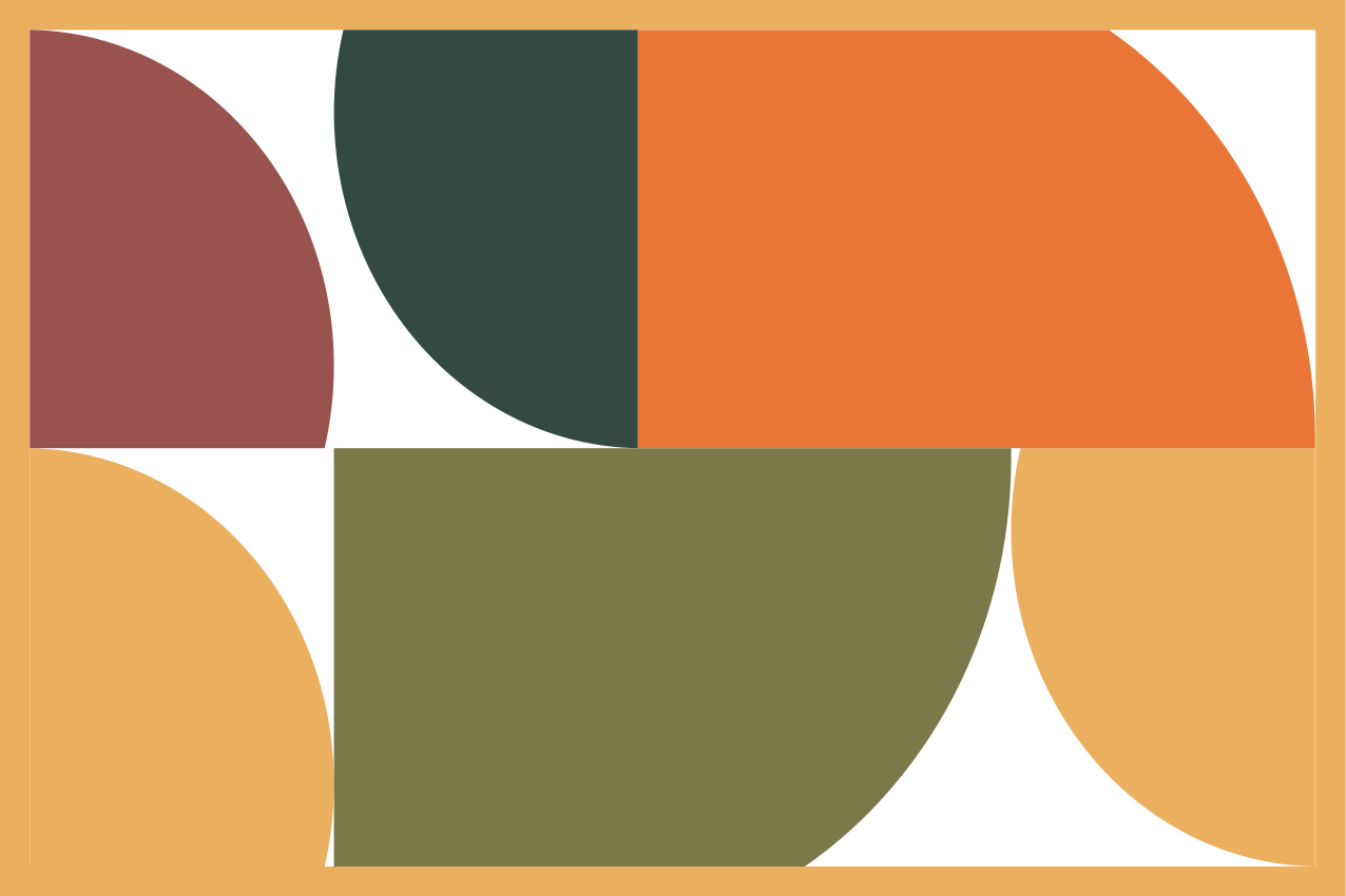 Set de table moderne formes géométriques élégantes - TenStickers