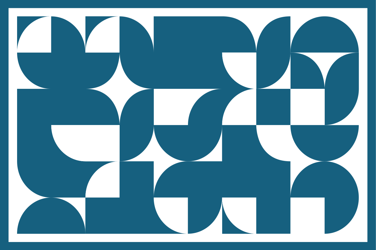 Set de table forme original Style géométrique cercle bleu - TenStickers