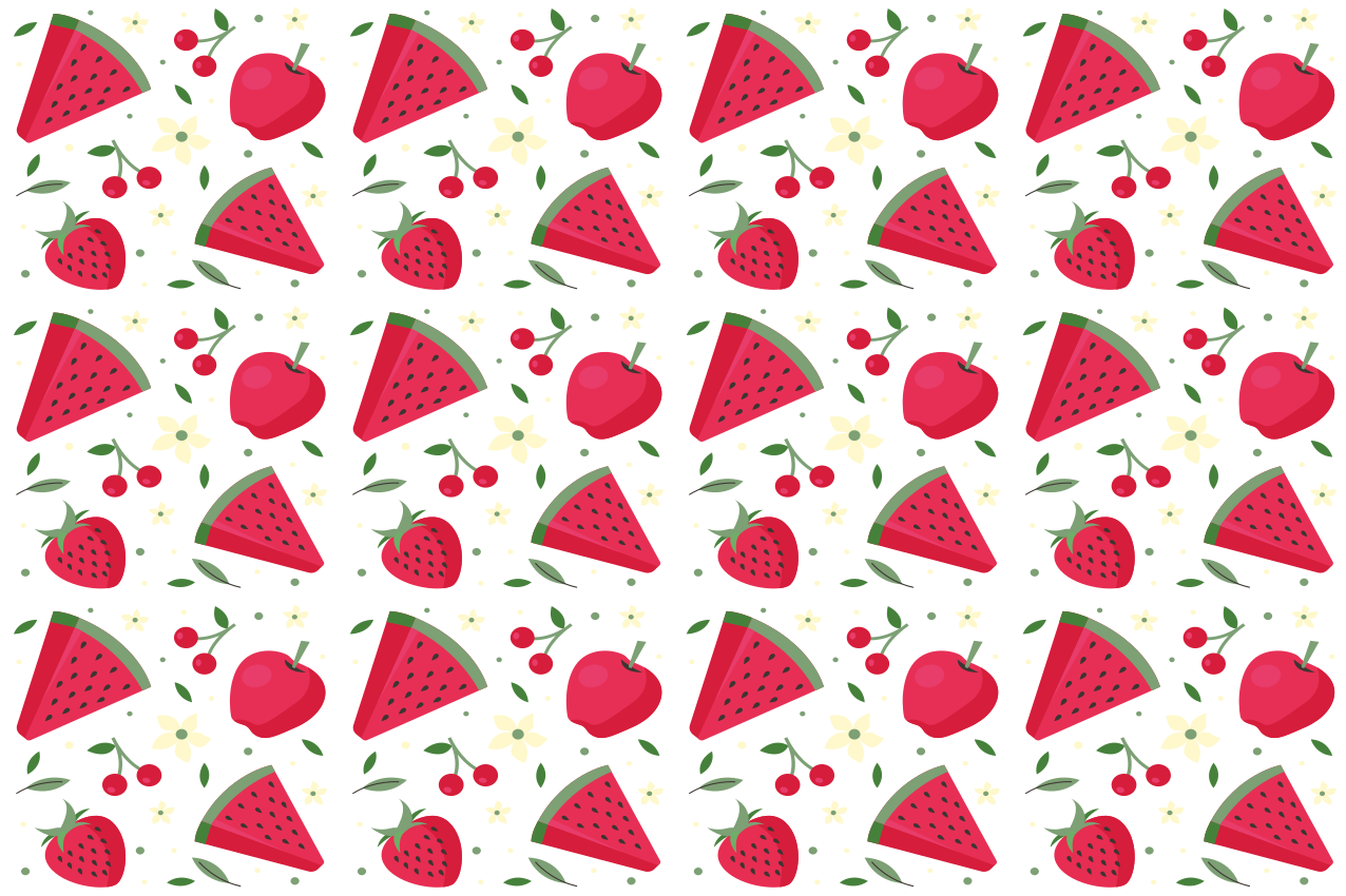 Set de table design enfant motif tranches de fruits - TenStickers