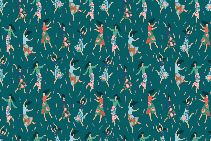 Set de table original motif femmes dansantes - TenStickers