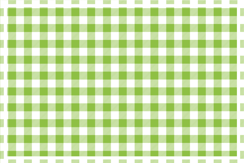 Set de table design bois motif vichy vert - TenStickers