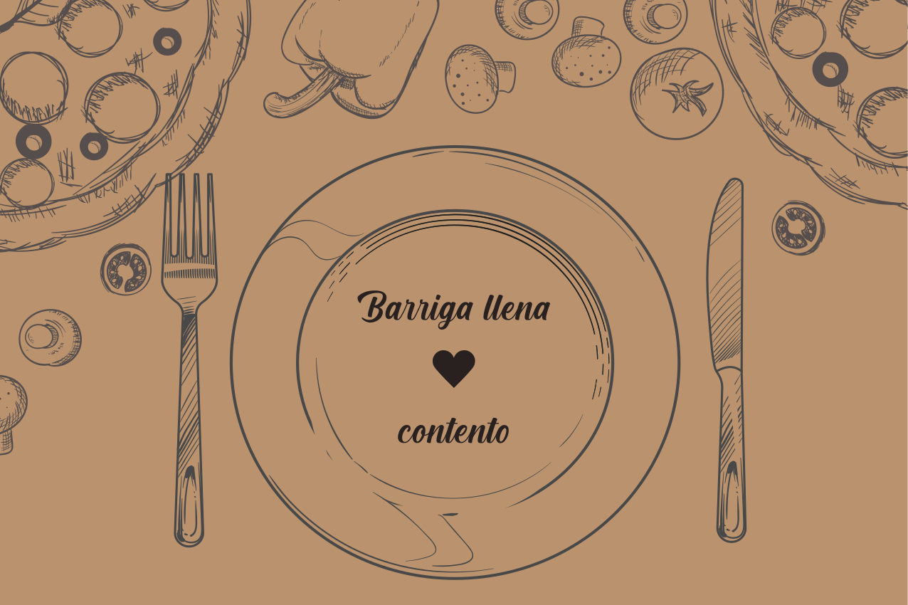 Set de table original assiette vide avec cœur - TenStickers