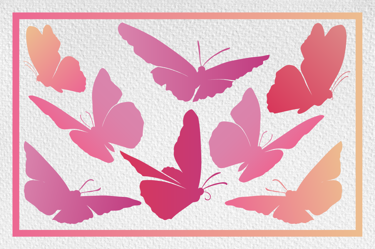 Set de table design enfant Émblème de papillon vibrant - TenStickers