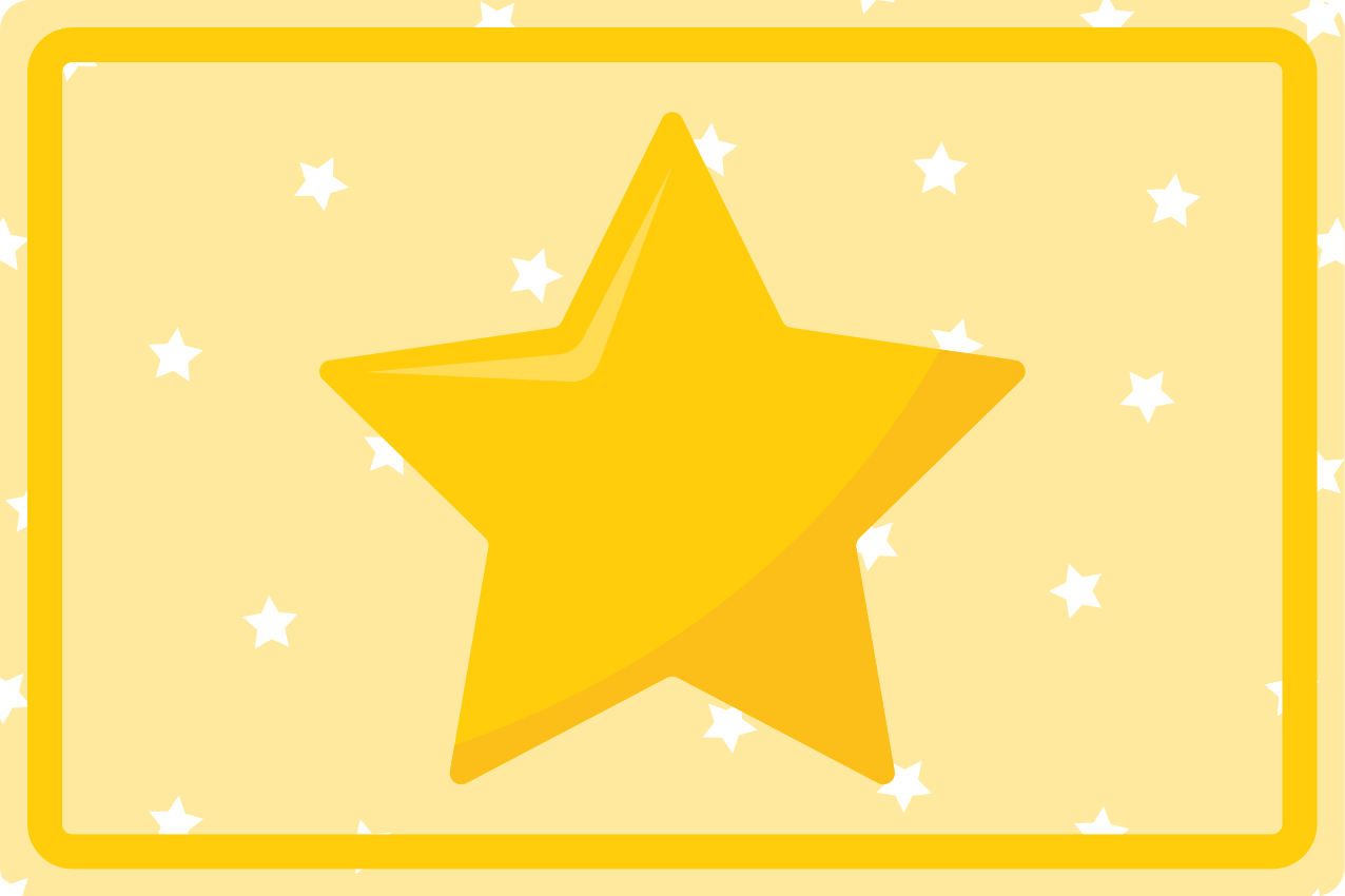 Set de table design enfant étoile colorée - TenStickers