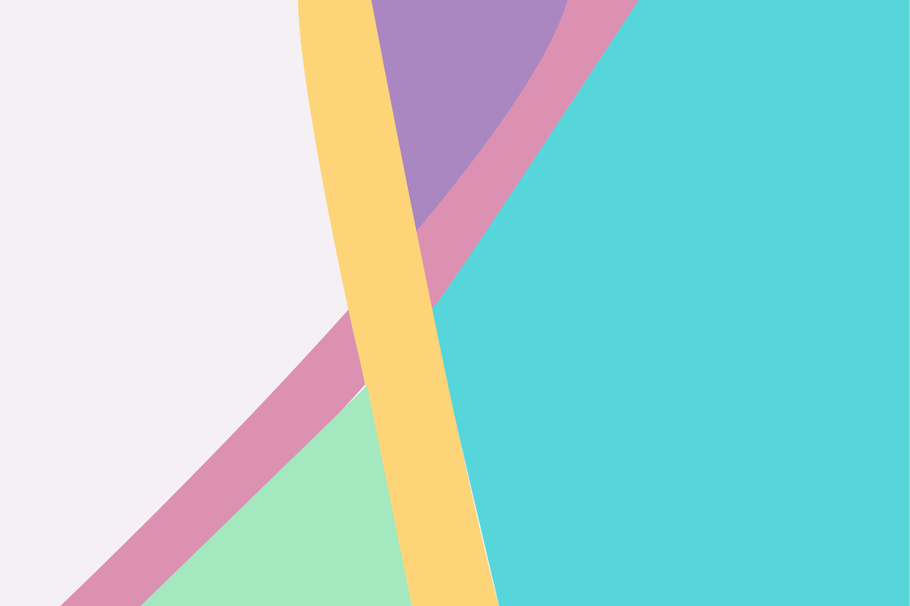 Set de table moderne superposition colorée abstraite - TenStickers