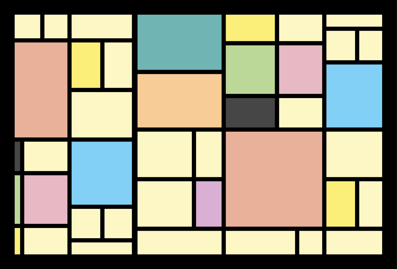 Set de table moderne motif abstrait géométrique - TenStickers