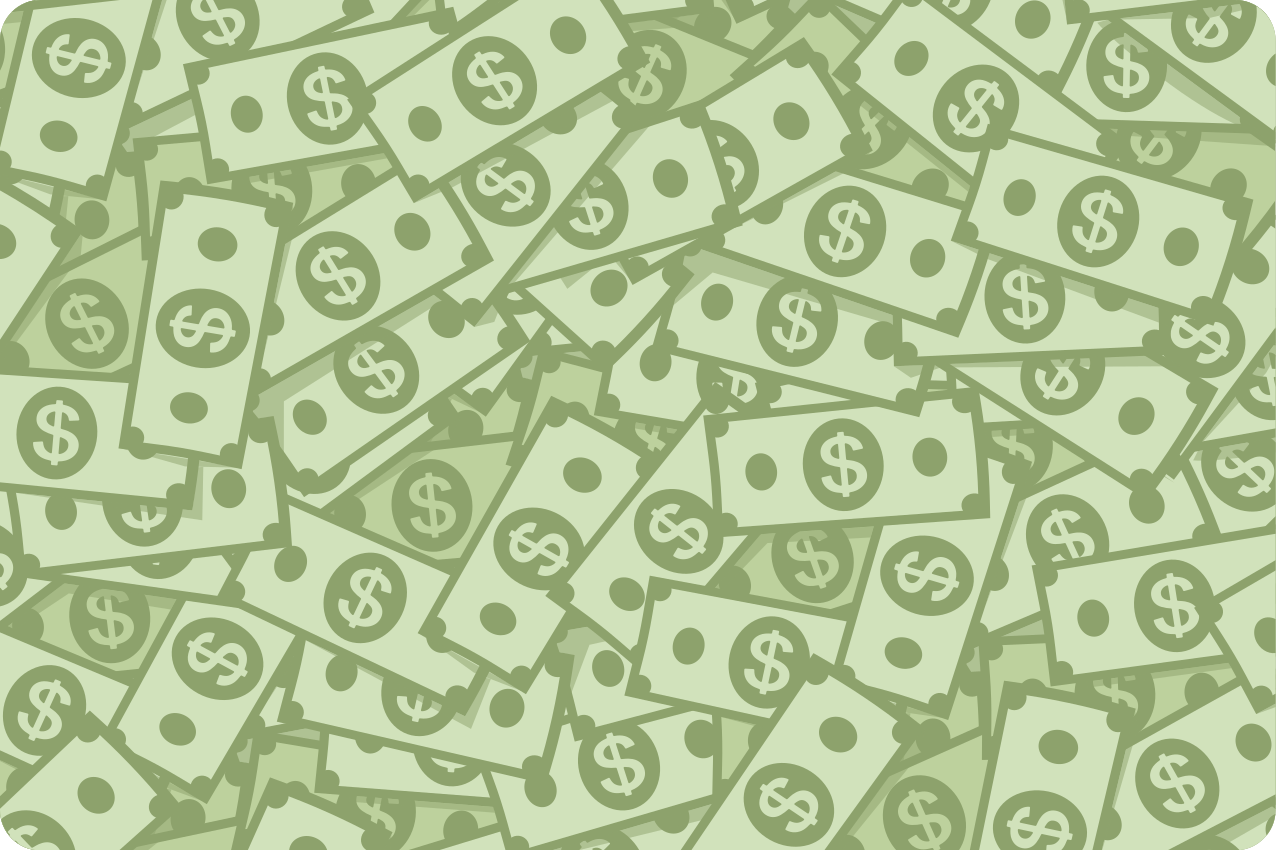 Set de table original motif billets de banque - TenStickers