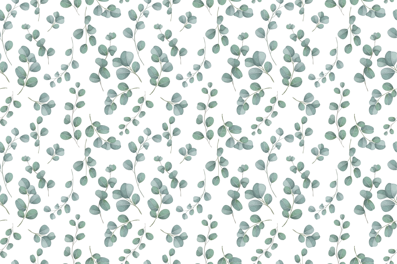 Set de table design bois motif feuilles d'eucalyptus - TenStickers