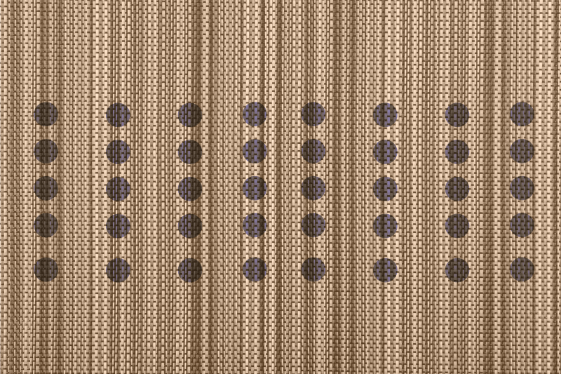 Set de table design bois surface marron élégante - TenStickers
