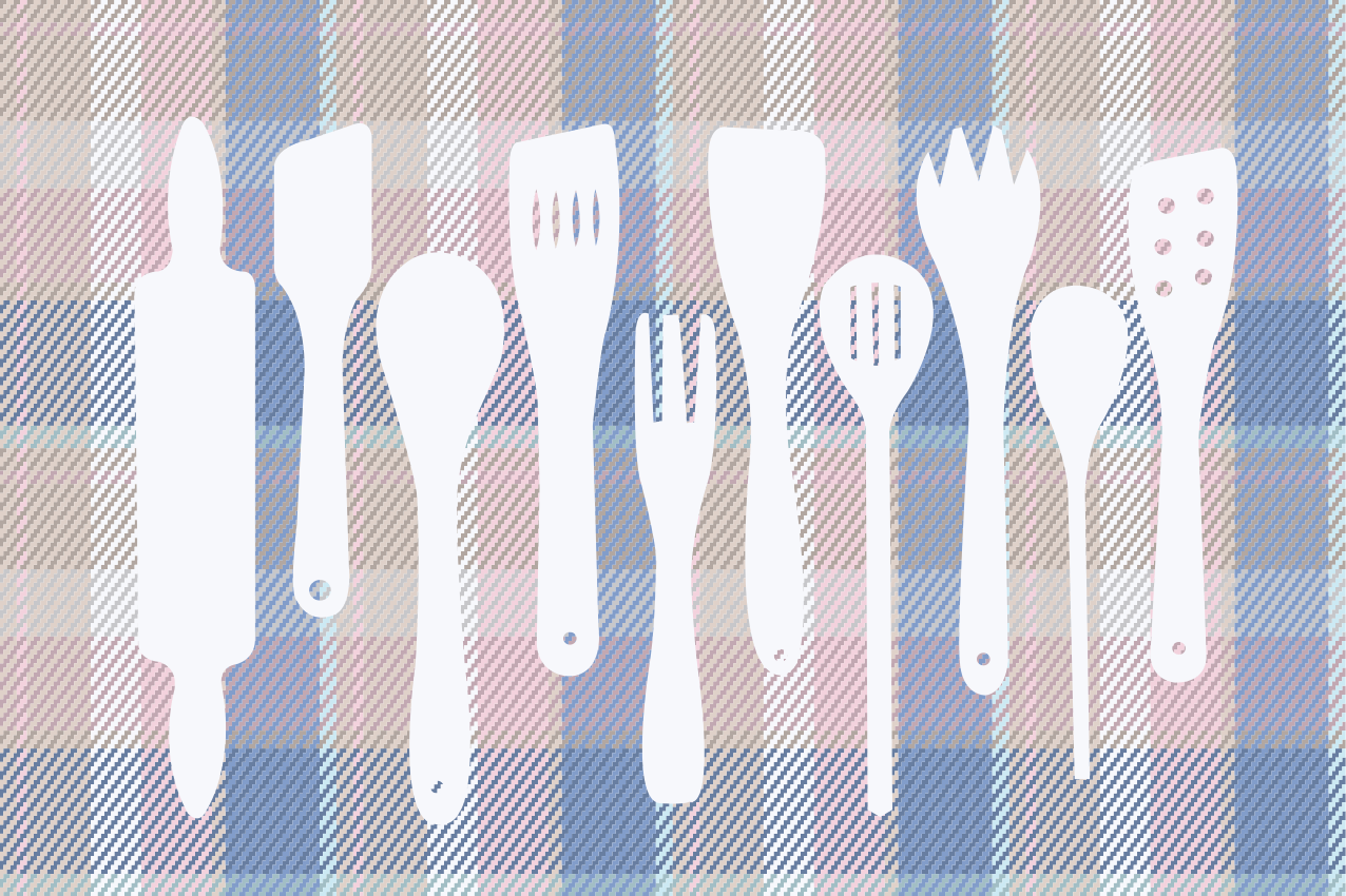 Set de table moderne surface à carreaux - TenStickers