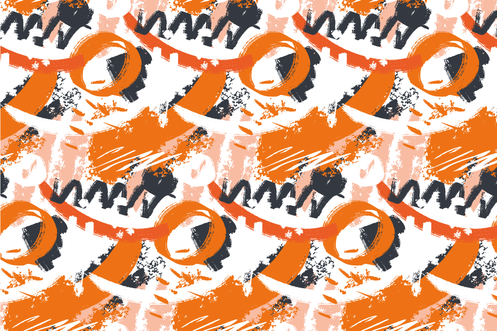 Set de table design bois motif coloré abstrait - TenStickers