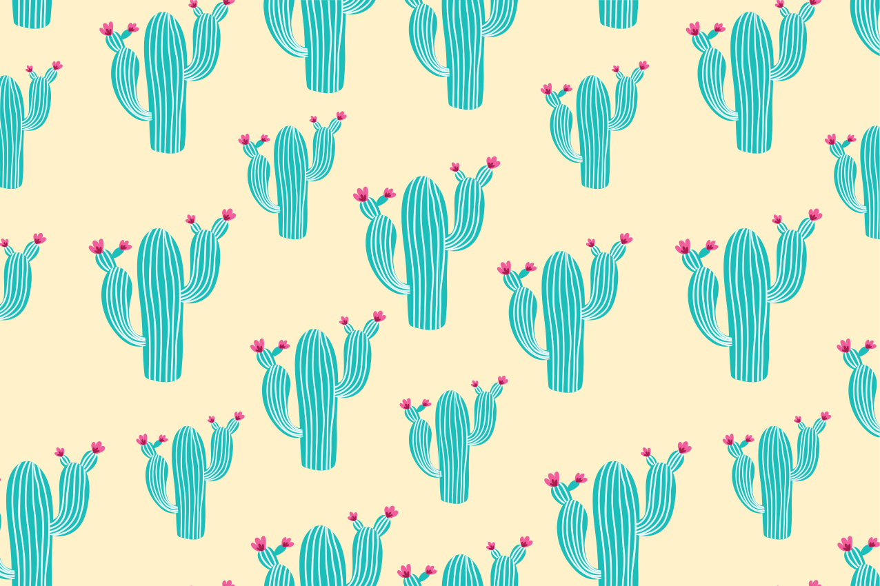 Set de table original motif cactus réjouissant - TenStickers