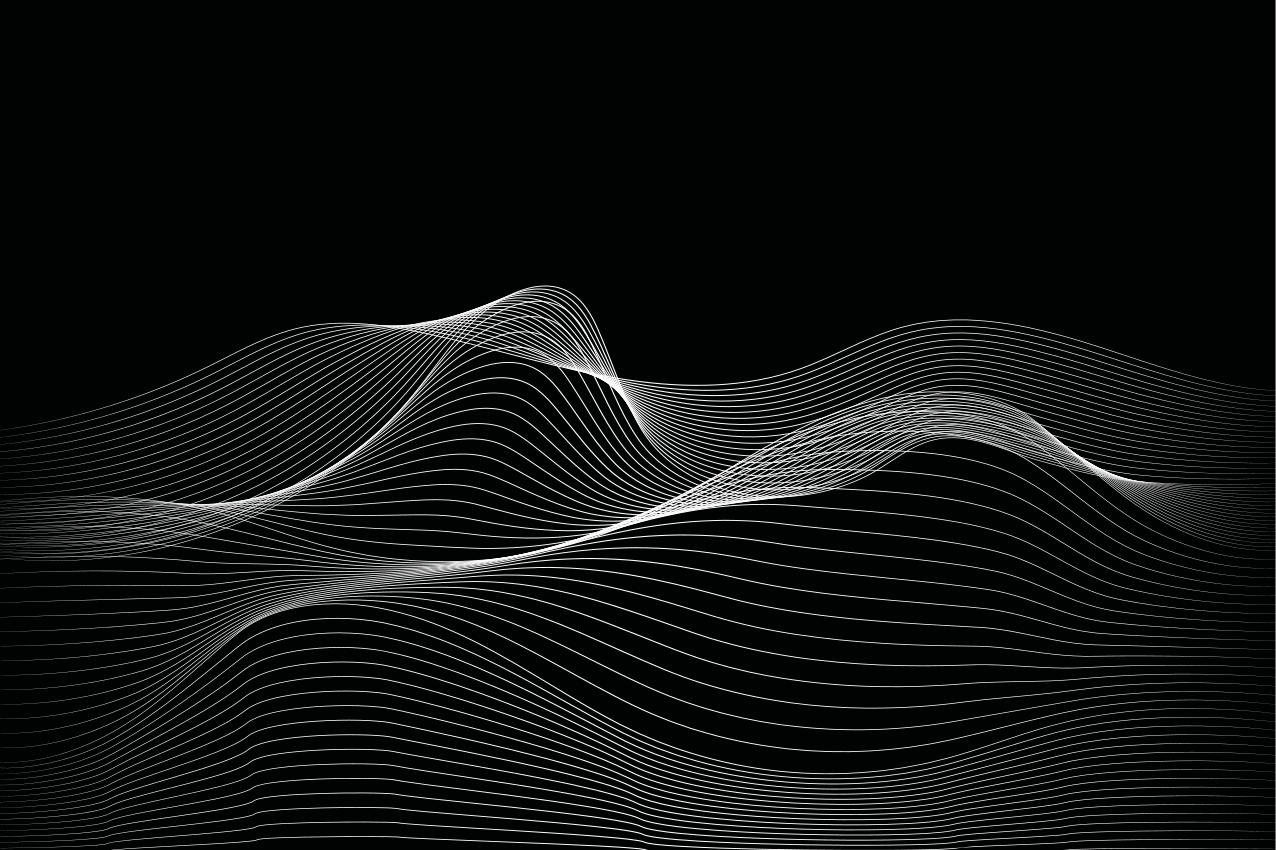 Set de table design bois motifs lignes ondulées - TenStickers