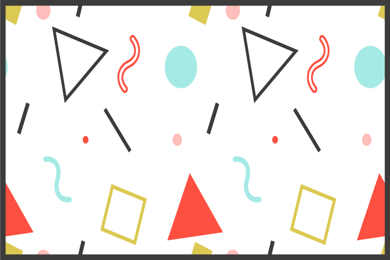 Set de table original Formes géométriques - TenStickers