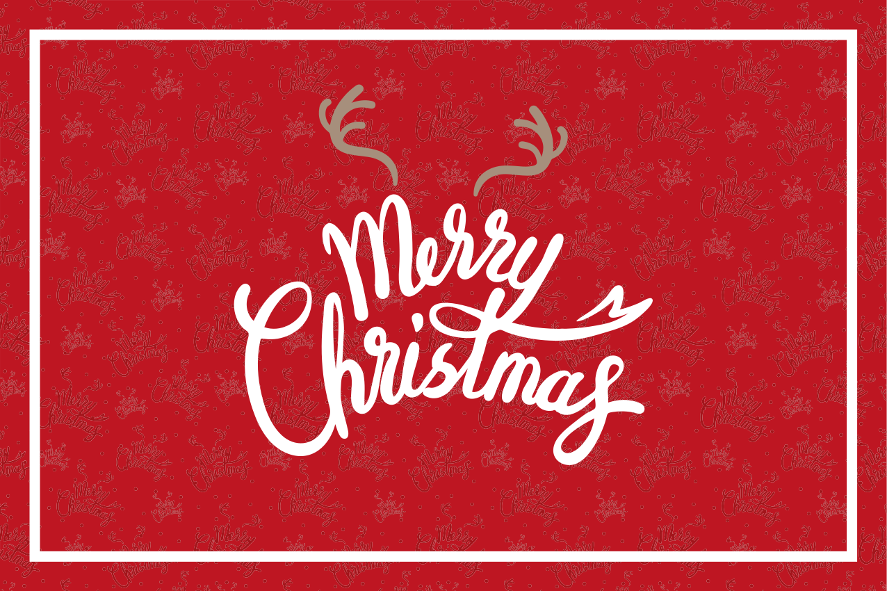 Set de table noël joyeuses salutations de noël - TenStickers