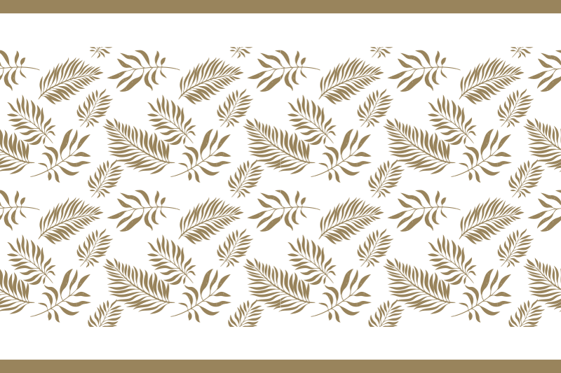 Set de table design bois inspiration feuille Élégante - TenStickers