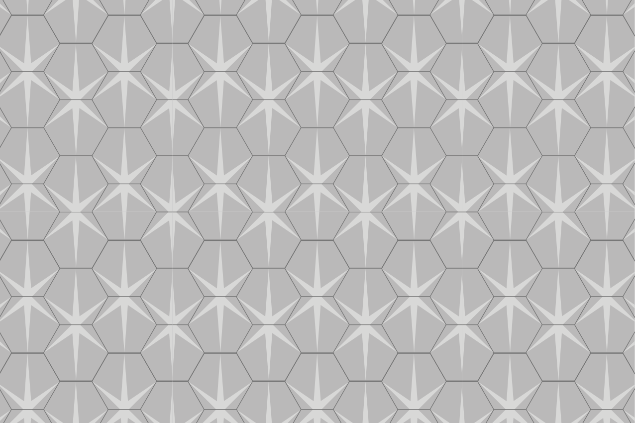 Set de table design bois motif étoile hexagonal - TenStickers