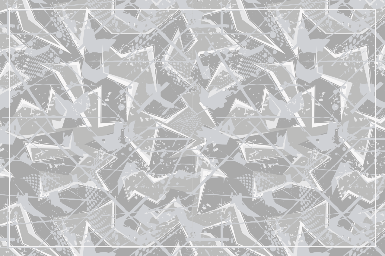 Set de table design bois formes géométriques abstraites - TenStickers