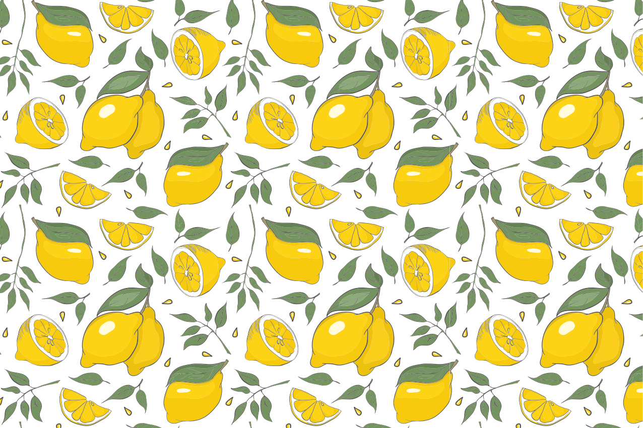 Set de table original motif citron vif - TenStickers