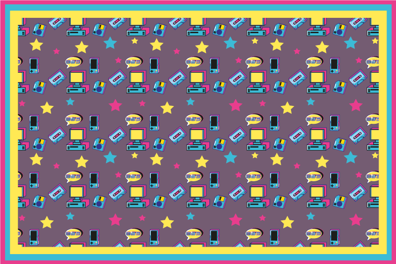 Set de table original imprimé étoilé coloré - TenStickers