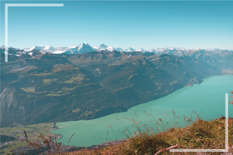 Set de table original montagnes enneigées - TenStickers