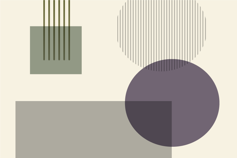 Set de table moderne motif de formes géométriques - TenStickers