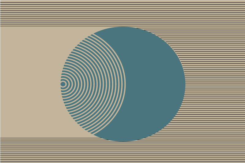 Set de table moderne motif circulaire géométrique - TenStickers