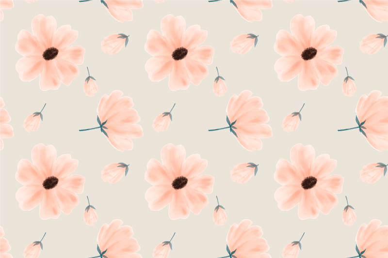Set de table original arrangement floral inspiré - TenStickers