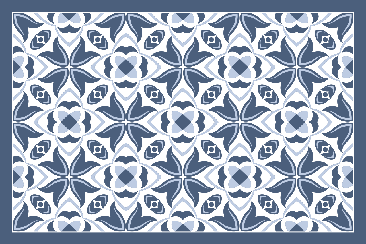 Set de table design bois motif botanique sophistiqué - TenStickers