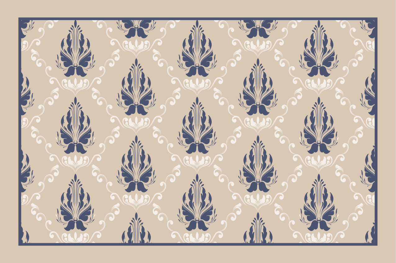 Set de table design bois idée de feuille élégante - TenStickers