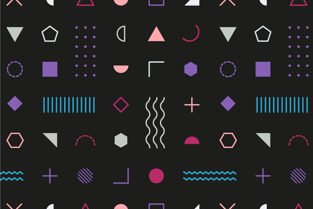 Set de table moderne motif géométrique - TenStickers