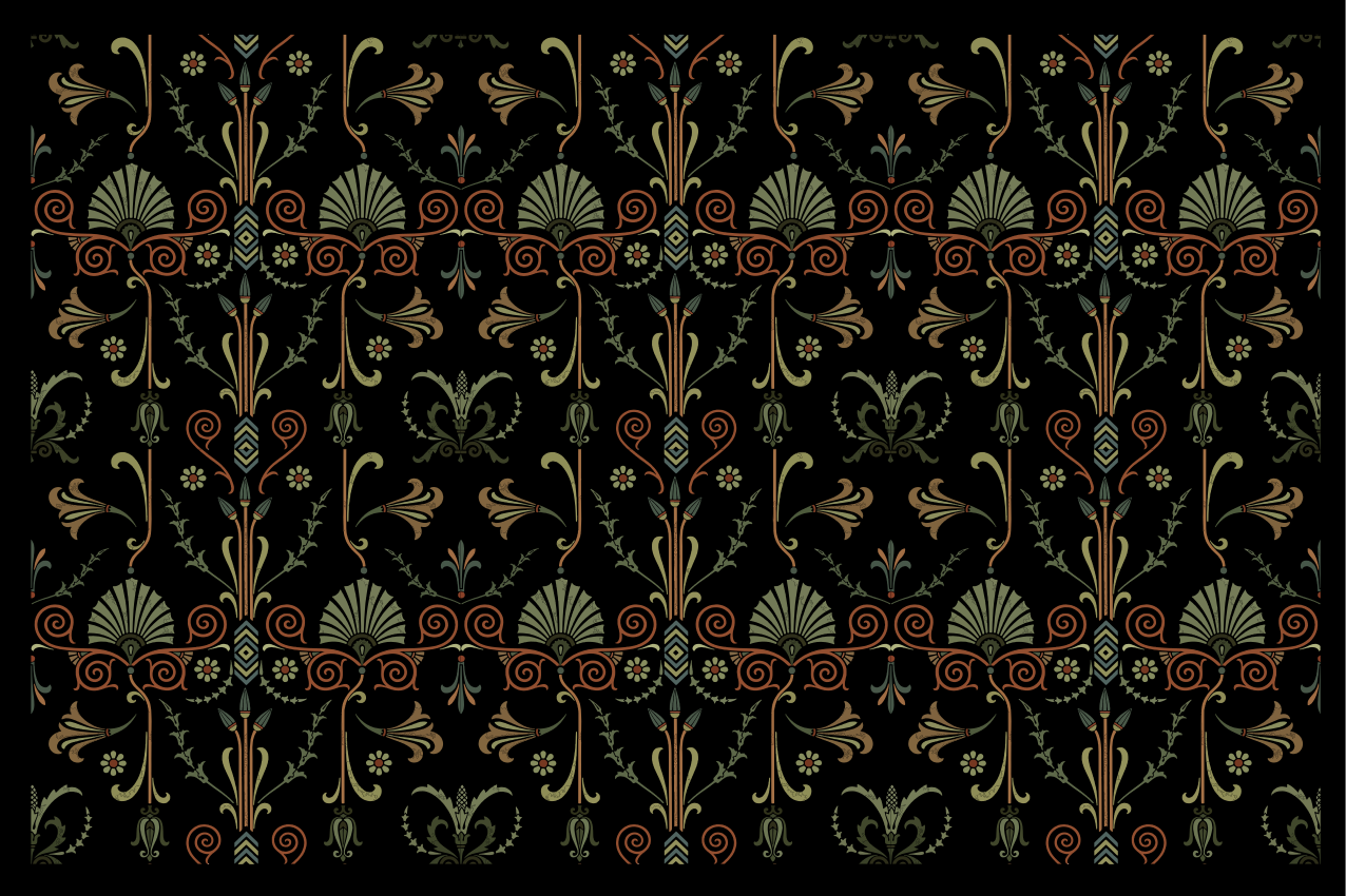 Set de table design bois finition texturée florale - TenStickers