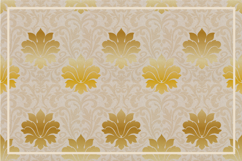 Set de table design bois fond floral élégant - TenStickers