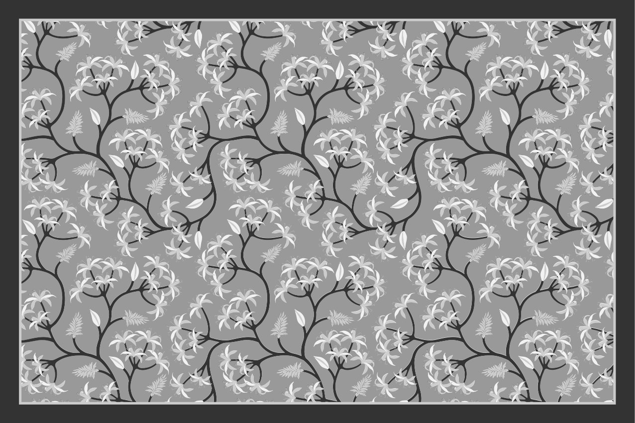 Set de table noël motif branches florales - TenStickers