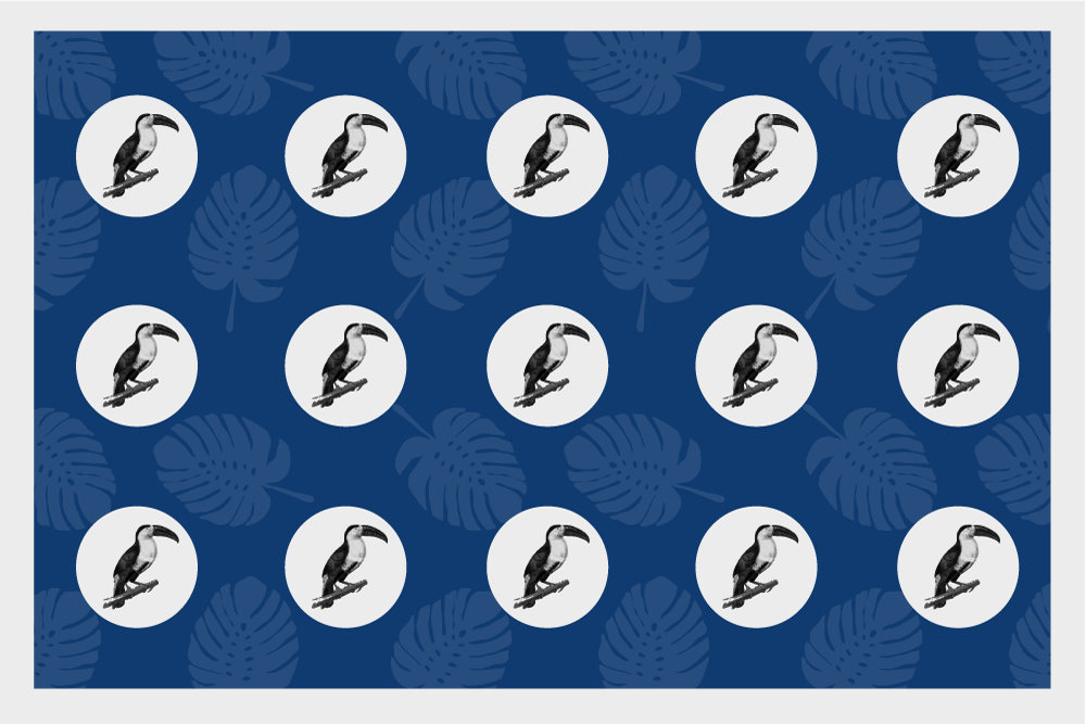 Set de table original motif oiseaux tropicaux - TenStickers