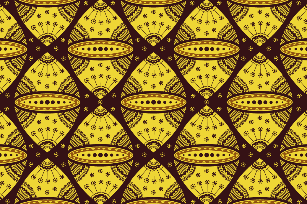 Set de table design bois motif géométrique complexe - TenStickers