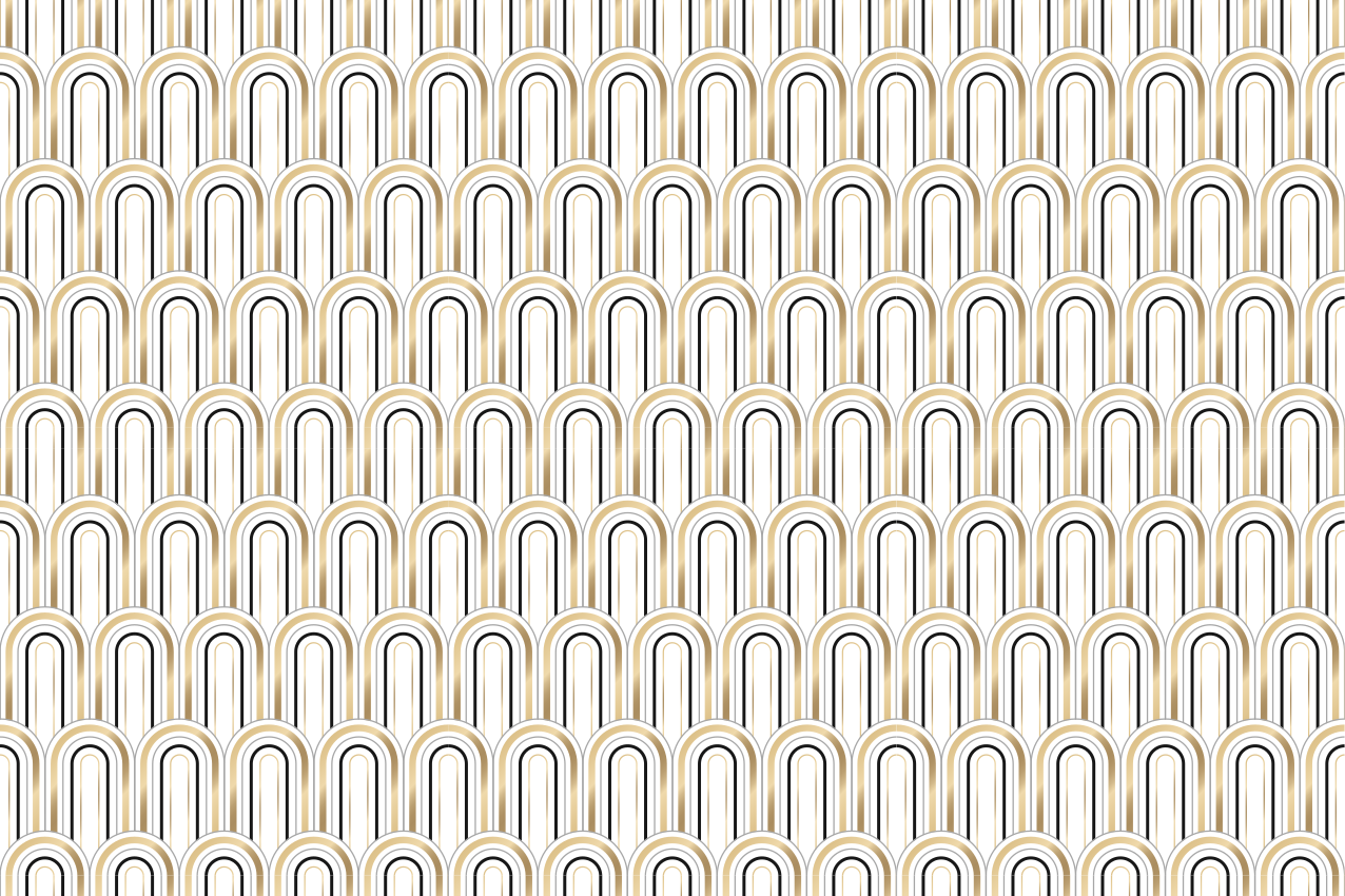 Set de table moderne motifs de lignes courbes - TenStickers