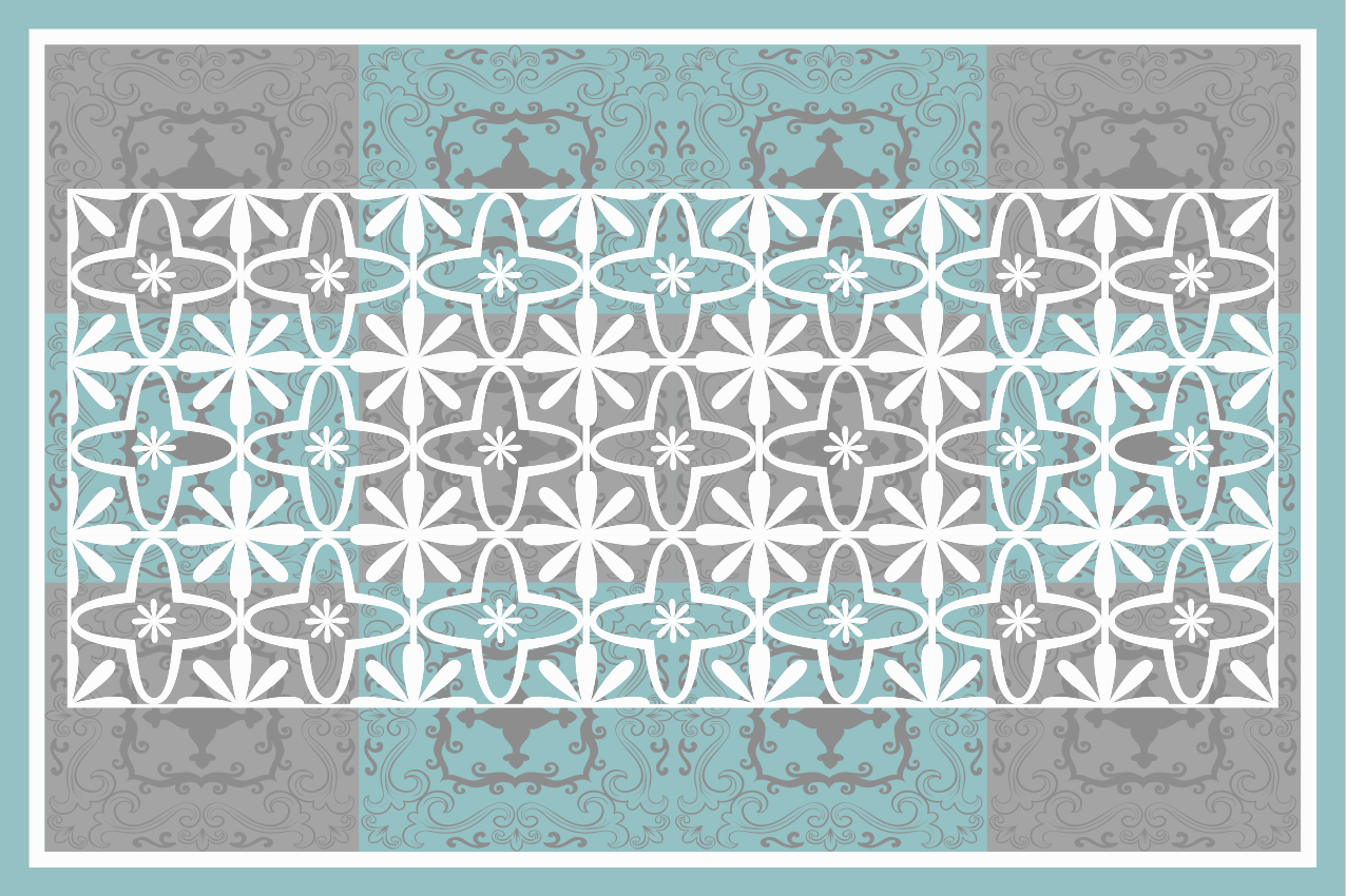 Set de table design bois motif botanique chic - TenStickers