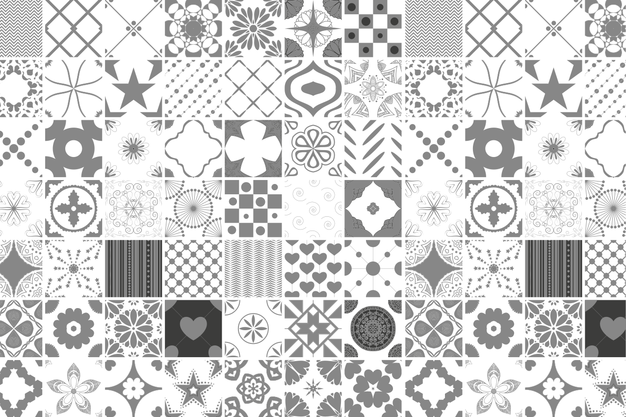 Set de table design bois texture monochrome à motifs - TenStickers